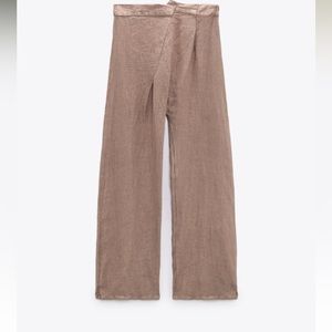 Zara Asymmetrical linen pants